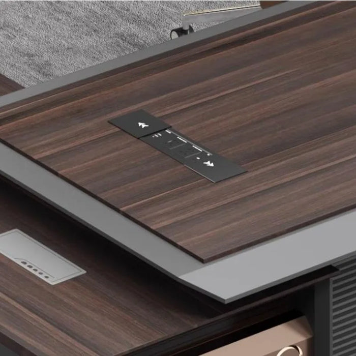Luxury Office Desk Computer Storage L Shaped Wooden Desktops Standing Drawers Desk Table Executive Mesa Escritorio Desk Supplies