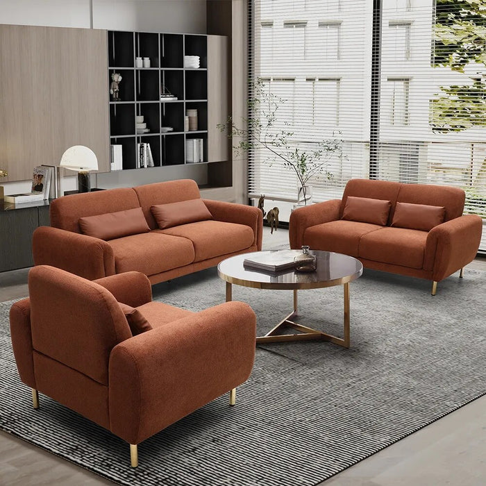 Wholesale 1 2 3 seater U shape sofa living room furniture couch Modern fabric sectional sofa set