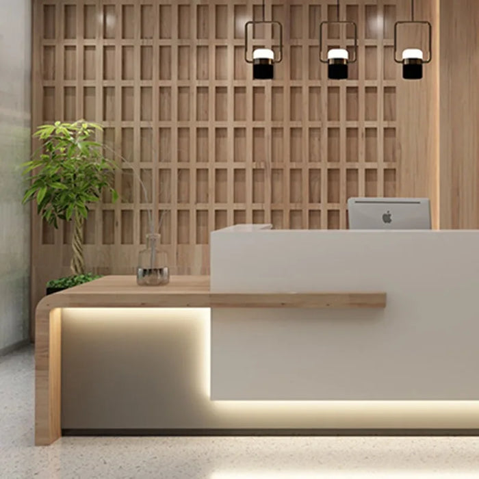 Salon Reception Desk Service Office Modern Cashiers Console Table Computer Storage Scrivania Con Cassetti Luxury Furniture