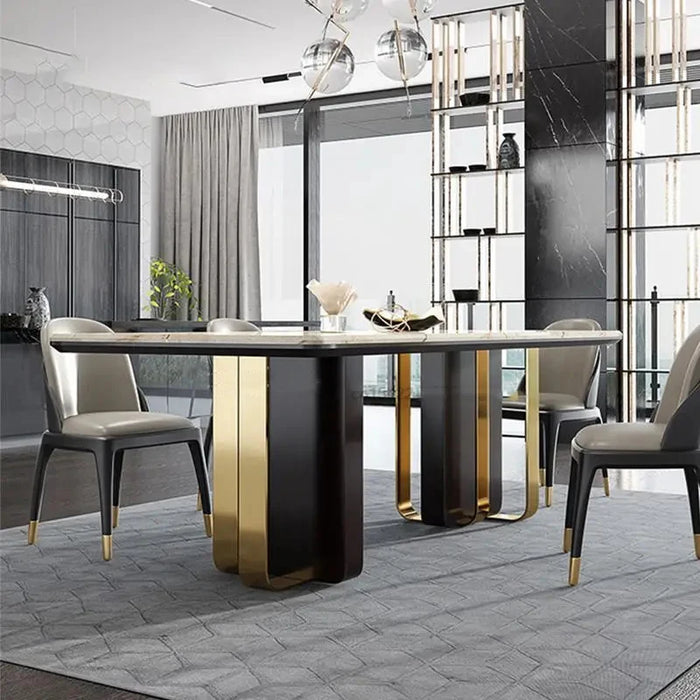 Nordic Luxury Style Dinner Table Modern Minimalist Wood Dining Table Kitchen Conference Mesa De Billar Garden Furniture Sets GM