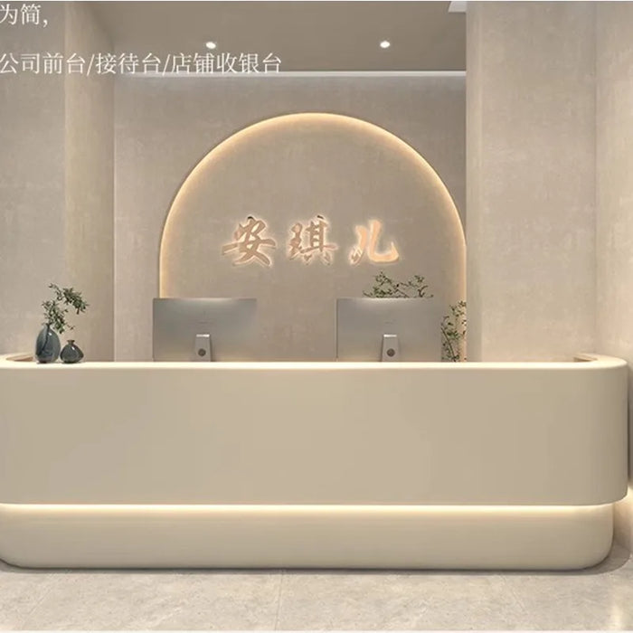 Bar Office Reception Desks Register Front Luxury Salon Checkout Counter Reception Desks Beauty Mesa Escritorio Modern Furniture