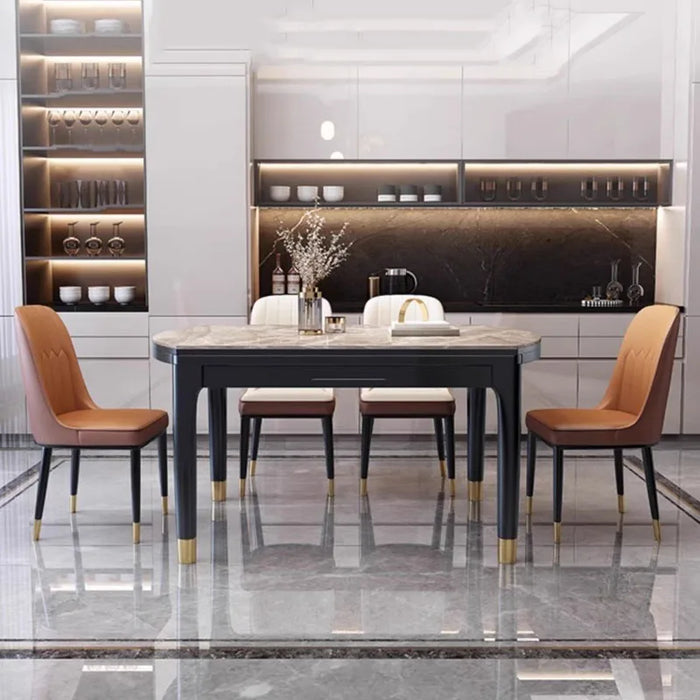Organiser Modern Dining Table Extension Italy 6 Seater Wooden Dining Table Chaire Folding Mesas De Comedor Kitchen Furniture