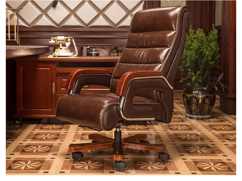 Kanbani Office Backrest Comfortable Sedentary Swivel Lift Boss Chair Reclining Seat Work Chair Free Shipping