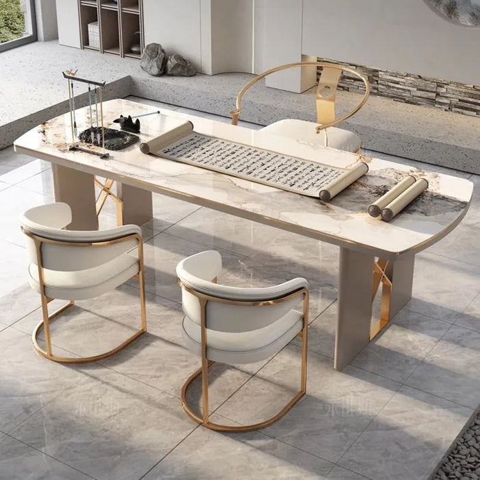 Executive Office Desk Meeting Gaming Corner Conference Office Desk Computer Reception Scrivania Ufficio Lavoro Luxury Furniture