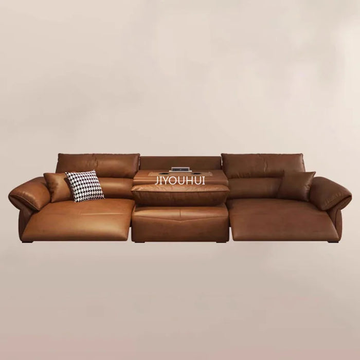 Luxury Electric Reclining Sofa Multifunction Nordic Cinema Adult Lounge European Couch Elegant Minimalist Muebles Home Furniture