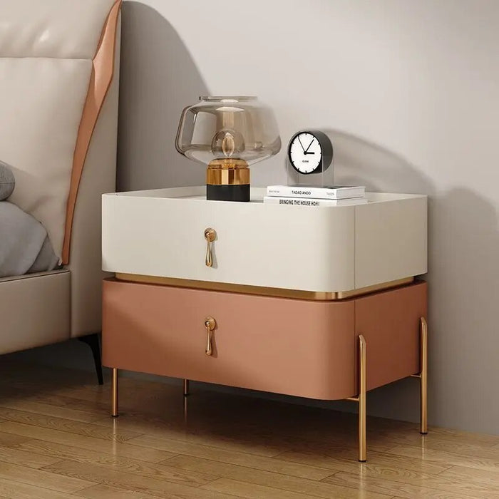 Nordic Dressers Nightstand Cabinets Bedroom Square Storage Drawers Salon Nightstand Modular Table De Chevet Modern Furniture