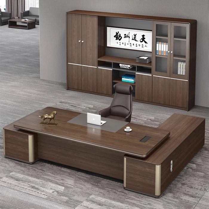 Executive Cheap Office Desk Portable Secretary Organizer Computer Desks Light Luxury Escritorios De Ordenador Modern Furniture