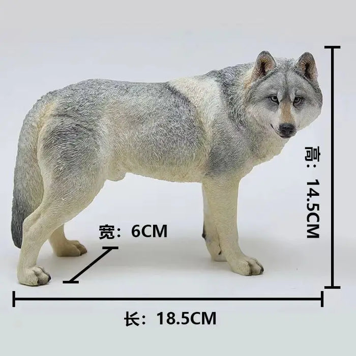 1:6 Prairie Wolf Model High-end Birthday Gift Car Interior Decoration Home Decoration Super Simulation