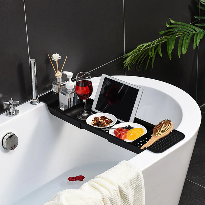 Expandable Bathtub Tray Spa Tub Organizer Rack