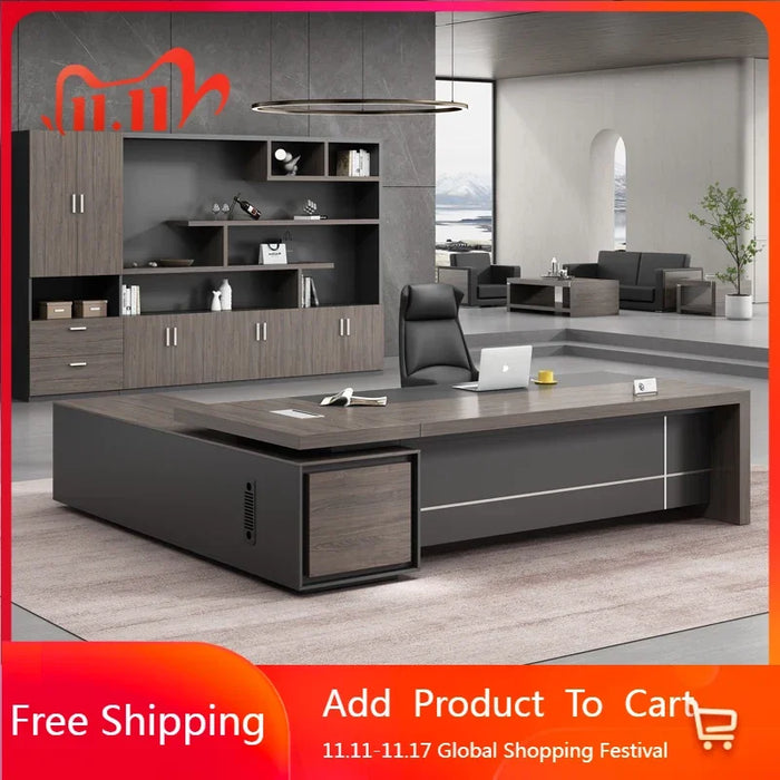 Desktops Standing Study Table Office Recept Writing Adjustable Monitor Gaming Executive Makeup Desk Long Bureau Meuble Furniture