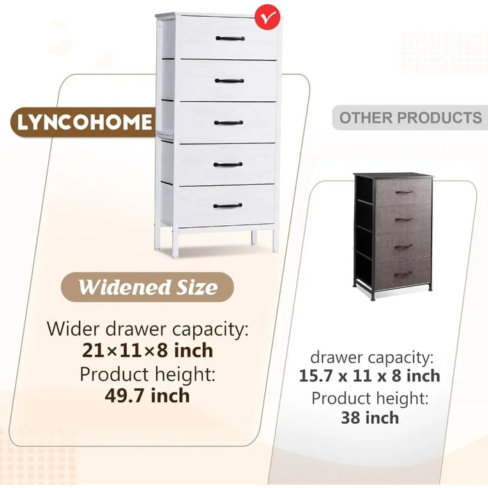 Coat Closet Living Room Furniture for Tv Iron Shelf White Chest of 5 Fabric Drawers Librero Shoe Cabinet Storage Organizer Home