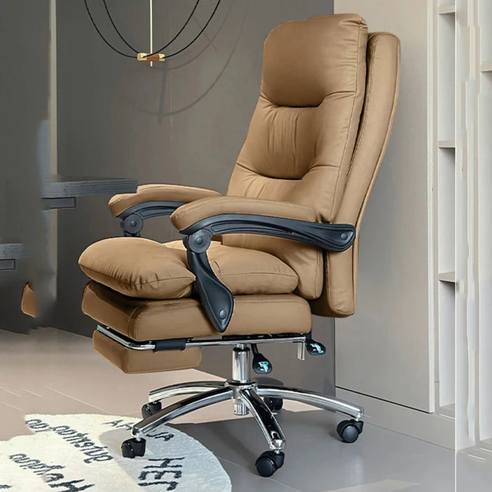 Comfortable sedentary home Ergonomic computer chair backrest reclined business boss study luxury furniture office sofa chair