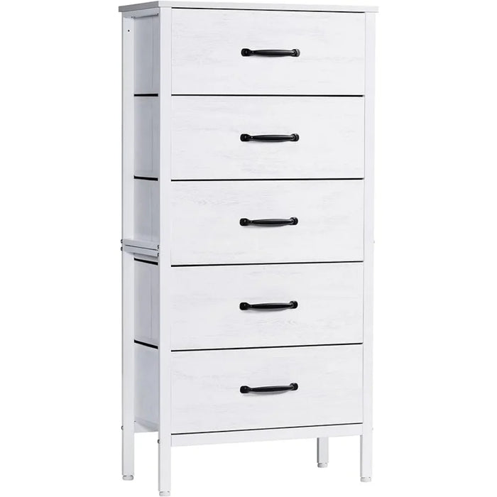 Coat Closet Living Room Furniture for Tv Iron Shelf White Chest of 5 Fabric Drawers Librero Shoe Cabinet Storage Organizer Home