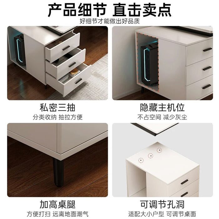 Writing Office Computer Desks Gaming Standing Storage Table Office For Study Removable Escritorios De Oficina Furniture HY