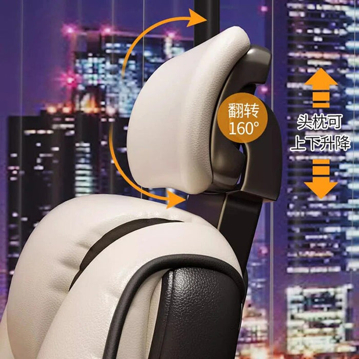 Modern Waiting Computer Office Chair Gamer Ergonomic Leather Wheels Rolling Armchairs Mobile Conference Cadeira Office Supplies