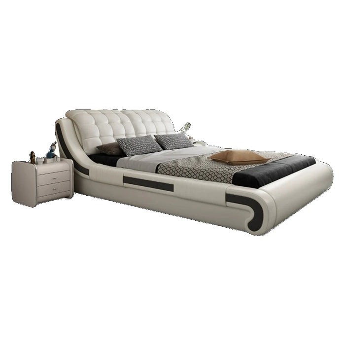 High End Nordic Double Bed Waterproof Storage Safe Headboard Twin Bed Frame Multifunctional Sleeping Camas De Casal Furniture