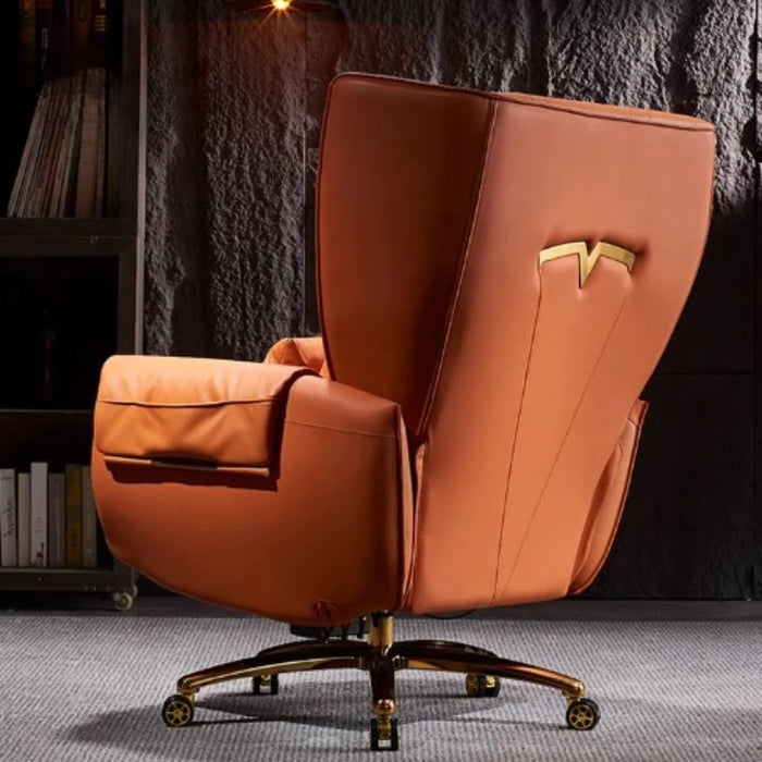 Leather Luxury Office Chair Rotating Ergonomic Modern Designer Office Chair Mobile Computer Fauteuil De Bureau Cute Furniture