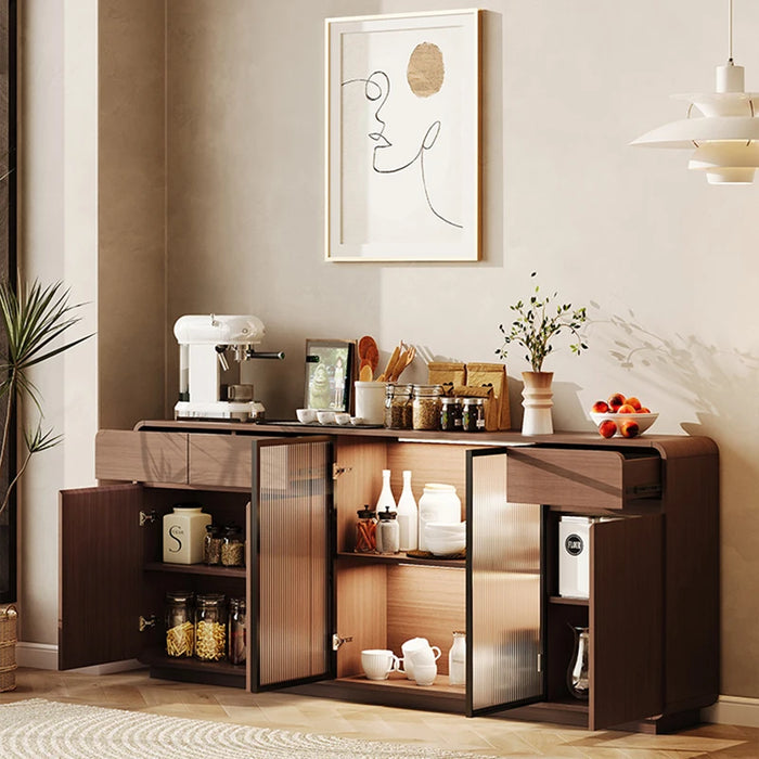 Hallway Space Saving Sideboard Showcase Modern Display Corner Cabinet Organizers Transparent Muebles De Cocina Bedroom Furniture