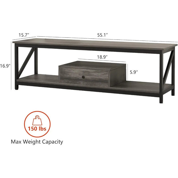 Living Room Furniture for Tv Cabinet Industrial Entertainment Center TV Console Table With Drawer Ps5 Monitor Stand Home Stands