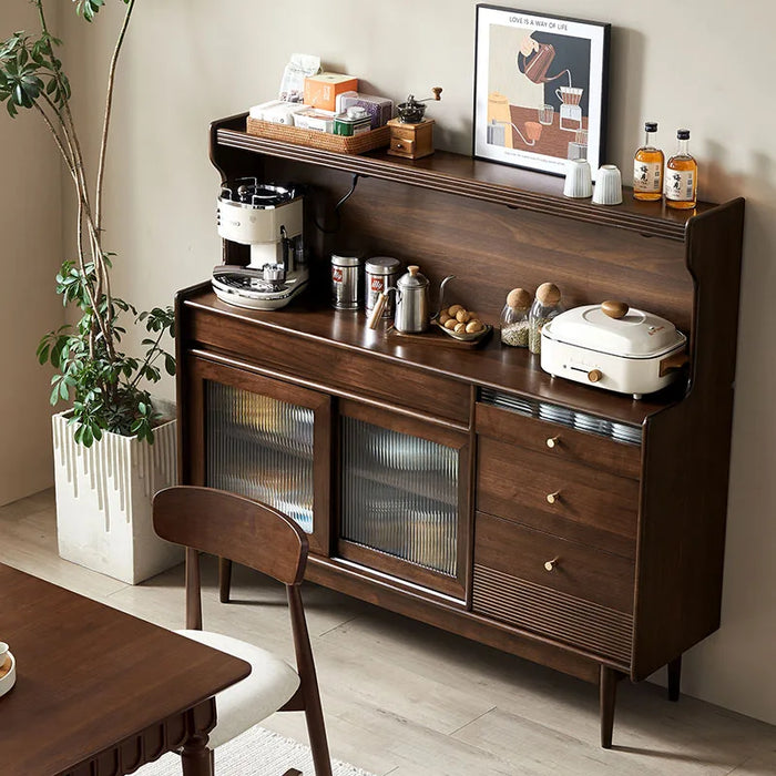 Drawers Space Saving Sideboard Mid Century Showcase Luxury Corner Living Room Cabinets Wooden Nordic Muebles Bedroom Furniture