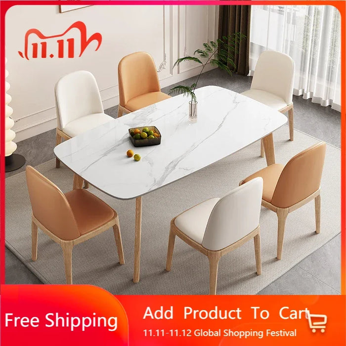 Kitchen Basses Dining Table Luxury Restaurant Living Room Wall Center Dining Table Mobile Sillas Para Comedor Luxury Furniture