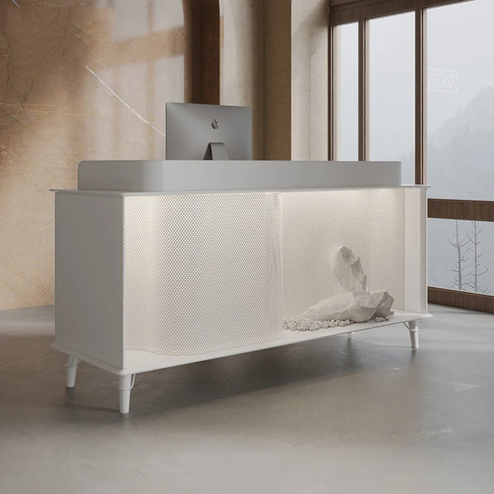 End Checkout Reception Desk Display Retail Beauty Salon Reception Desk Front Mobile Cadeiras De Escritorio Furniture WJ25XP