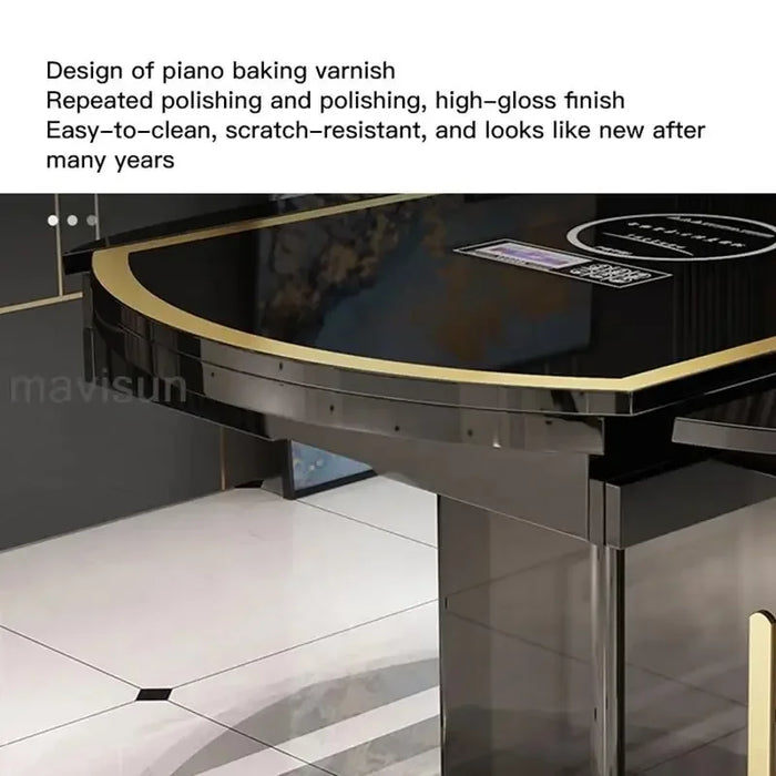 Indoor Modern Dining Tables Folding Breakfast Cooker Round Chairs Room Turntable Restaurant Tavoli Da Pranzo Patio Furniture