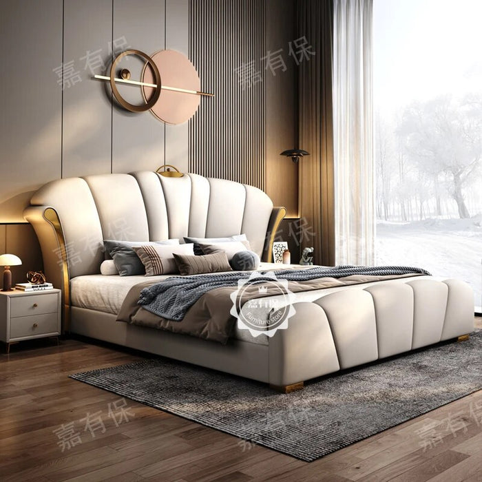 Royal European Double Bed Designer Luxury Drawers Safe Modern Twin Bed Frames Queen Storage Cama Matrimonial Bedroom Set