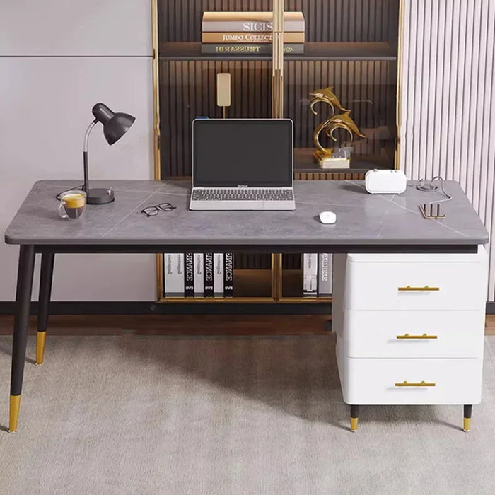 Student Executive Office Desk Study Supplies Long Legs White Computer Desks Organizers Legs Escritorios De Ordenador Furniture