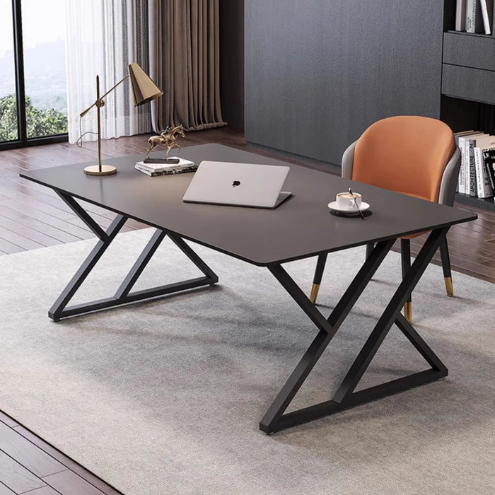 Study Simplicity Work Desk Boss Single Office Executive Modern Desk Reception Modern Escritorio Ordenador Work Furniture HD50WD