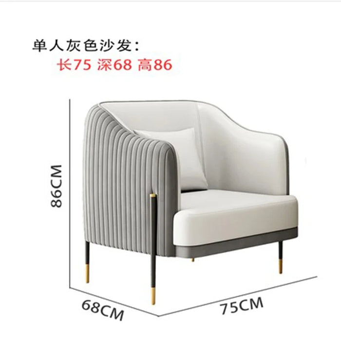 Scratch Protector Stretch Sofa Leather Minimalist Luxury Single Couch Banquet Ultralight Soft Divani Soggiorno Bedroom Furniture