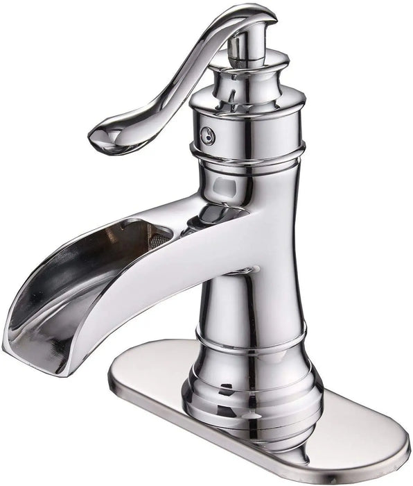 Bathroom Faucet Matte Waterfall Sink Farmhouse Bath Vanity Single Hole Faucets One Handle Basin Antique centerset Restroom