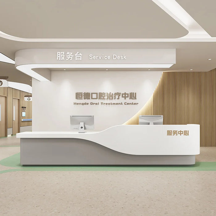 Store Stand Reception Desk Check Out Counter Barbershop Front Desk Register Reception Desk Salon Bancone Reception Bar Furniture
