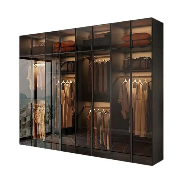 Women Oganizers Wardrobe Drawers Simple Modern Hanger Rail Wardrobe Glass Sliding Door Unique Roupeiro De Quarto Furniture