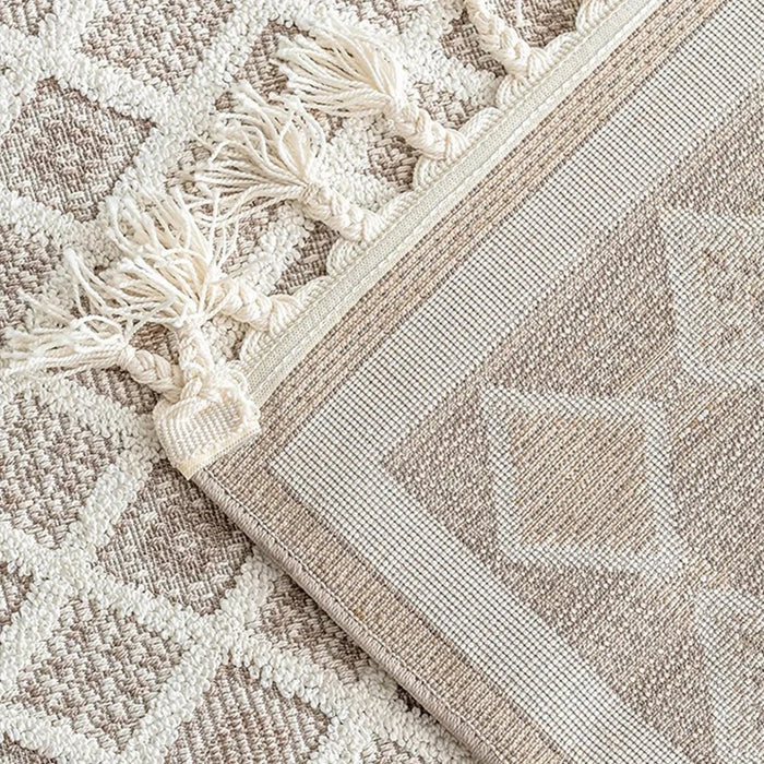 Boho Living Room Carpet Tassel Woven Simple Carpet Livingroom Home Decorative Floor Morocco Large Area Rug Carpet for Bedroom
