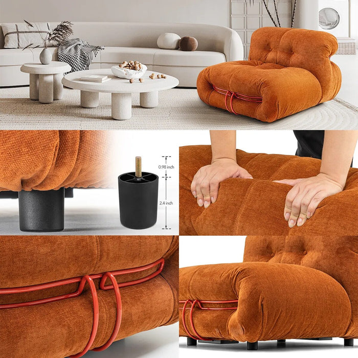 Single Sofa Lazy Couch Reading Chair Lazy Sofa Chair Balcony Leisure Sofa for Living Room Bedroom Lounge Chairs Accent Chair