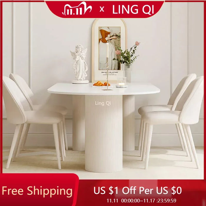 Restaurant Office Dining Table Set 4 Chairs Small Apartmen Modern Table Italian Japanese Mesas De Comedor Living Room Furniture