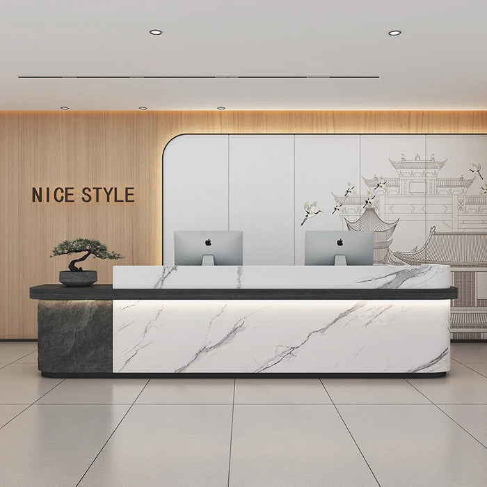 Study Office Reception Desk Podium Cashier Restaurant Shop Reception Desks Modern Console Mostrador Recepcion Salon Furniture