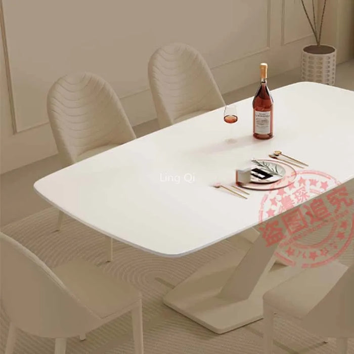Modern Nordic Dining Table Set 4 Chairs Waterproof Waterproof Living Room Tables Coffee Food Mesa Table A Manger Home Furniture