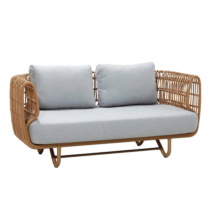 Outdoor sofa sofa bird's nest true rattan balcony furniture villa natural rattan woven leisure single courtyard