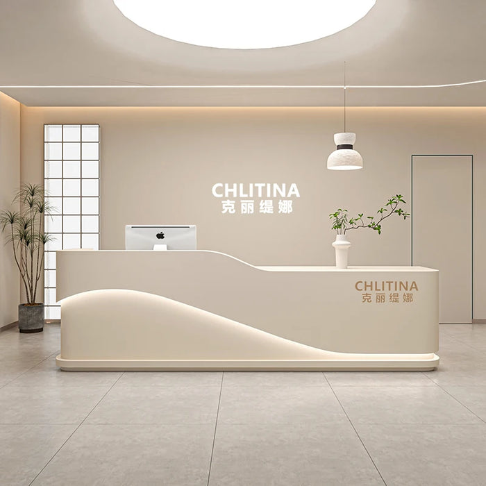 Luxury Cash Reception Desks Counter Checkout Service Church Reception Desks Standing Mesa De Escritorio Modern Furnitures