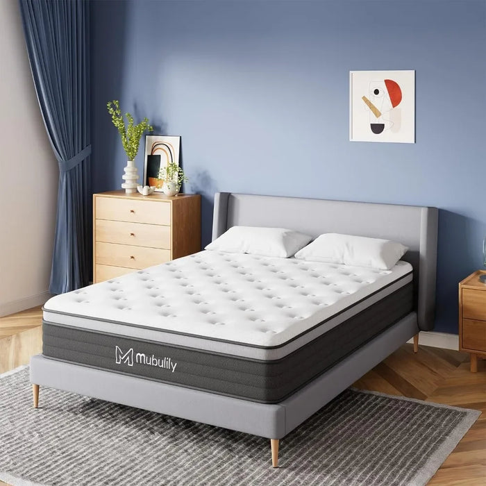 12 Inch Hybrid Mattress in a Box With Gel Memory Foam King Size Bed Mattresses for Sleeping Matress Twin Queen Full Bedroom Home