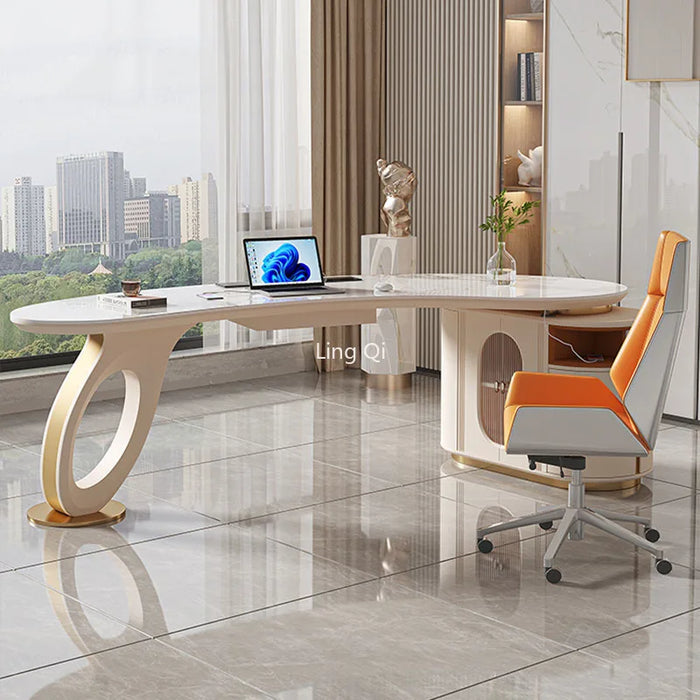 Designer Home Office Desk Executive Vanity High Quality Unique Computer Desks Unusual Student Mesa Escritorio Office Furniture