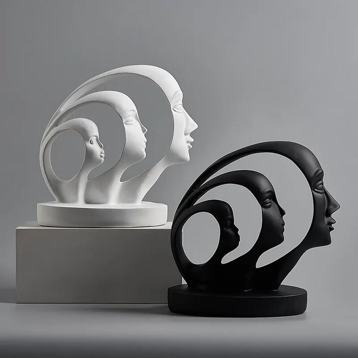 Nordic Statue Face Model Figure Home Decoration Accessories for Living Room Modern Abstract Sculpture Office Desk Figurines