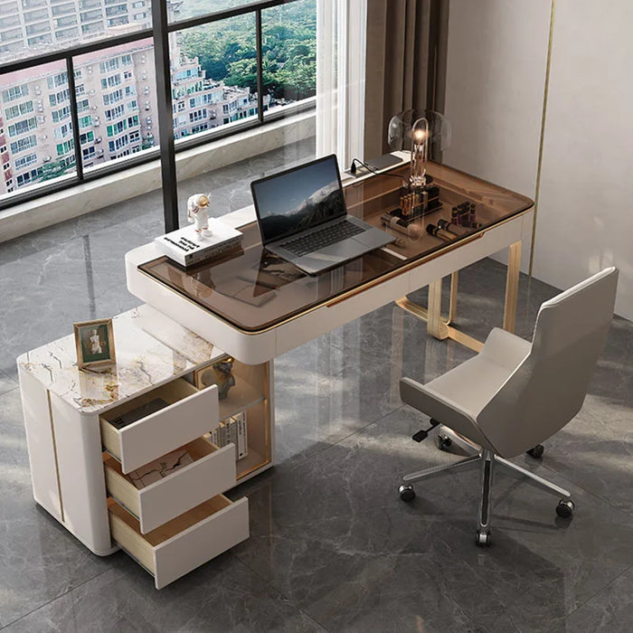 Meeting Office Desk Shelves Console Coffee Extender Writing Desk Foldable Decorations Scrivanie Per Ufficio Luxury Furniture