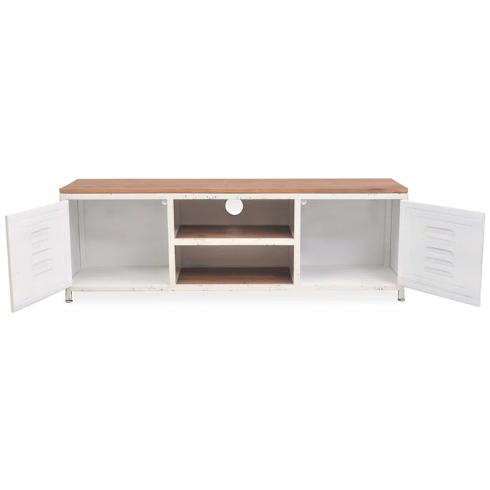 TV Media Console Television Entertainment Stands Cabinet Table Shelf 47.2"x11.8"x15.7" White