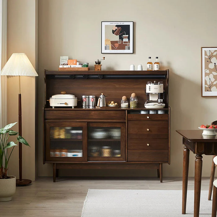 Drawers Space Saving Sideboard Mid Century Showcase Luxury Corner Living Room Cabinets Wooden Nordic Muebles Bedroom Furniture
