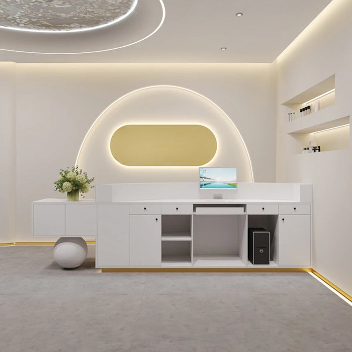 Spa Store Reception Desk Cashier Clothing Shop Advisory Front Clinic Modern Service Desk Mobile Comptoir De Caisse Furniture