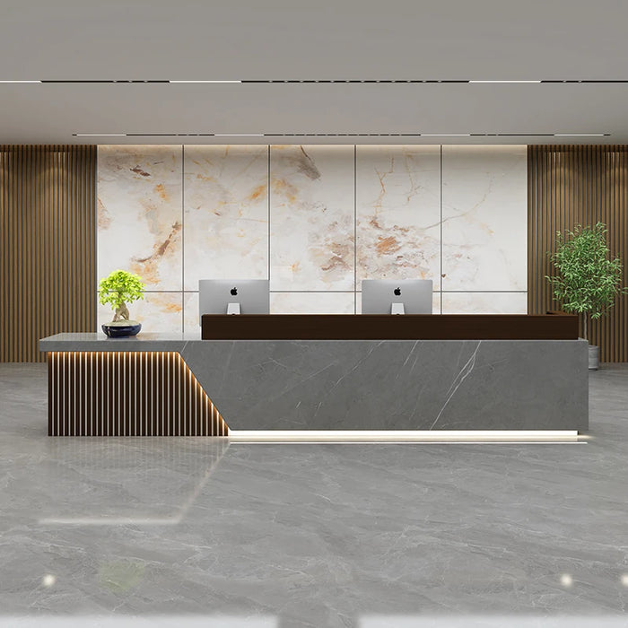 Computer Standing Reception Desks Salon Executive Club Checkout Reception Desks Counter Bancone Reception Modern Furniture