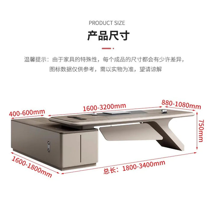 Executive Drawers Office Desk Study Writing Desktops Work Standing Office Desk Meeting Mesa De Escritorio Luxury Furniture